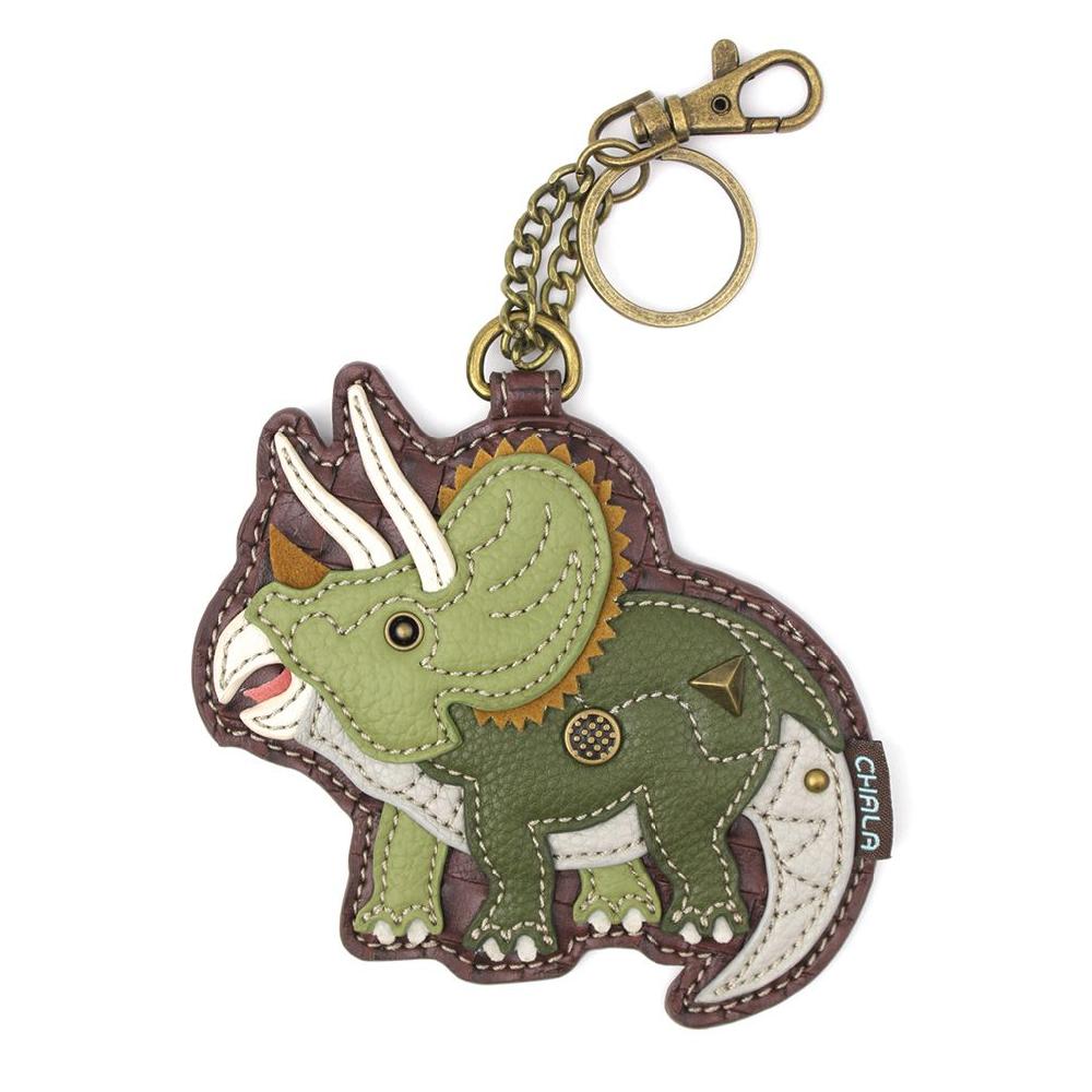 chala Key Fob/Coin Purse - Triceratops