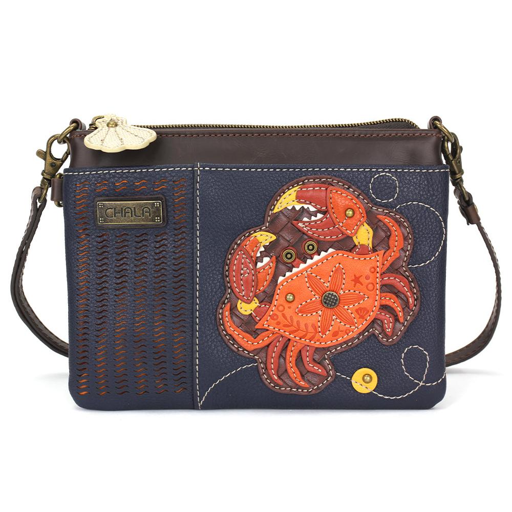 chala LaserCut Mini Crossbody - Orange Crab