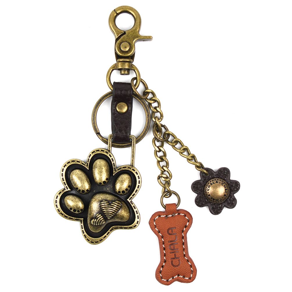 chala Metal Charming Keychain - Paw Print