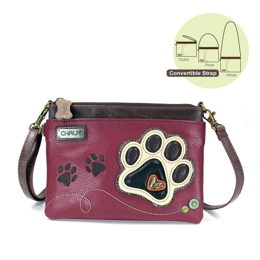 chala Mini Crossbody - Ivory Pawprint