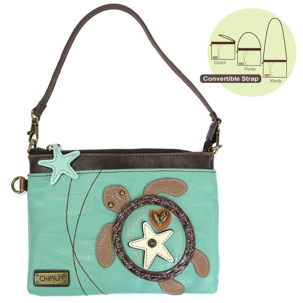 chala Mini Crossbody - Sea Turtle (Teal)