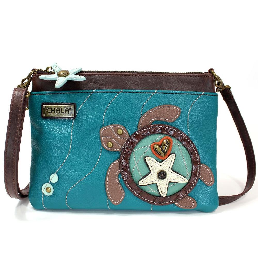 chala Mini Crossbody - Sea Turtle (Turquoise)