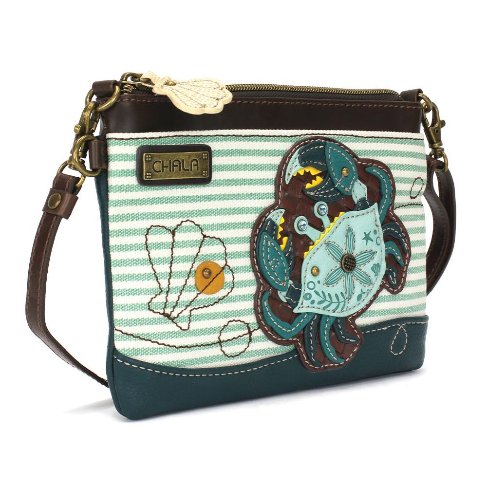 Chala Mini Crossbody - Teal Crab