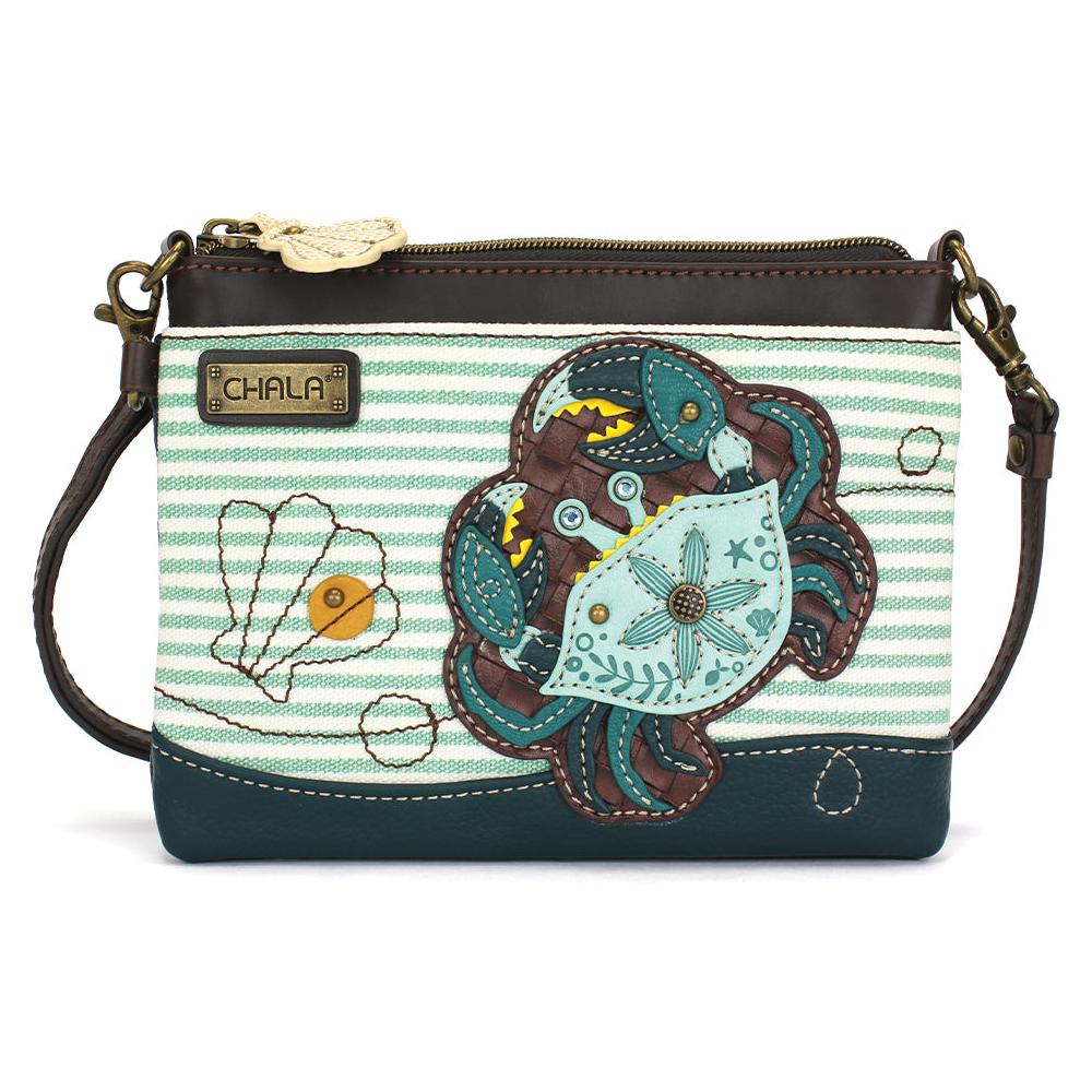 chala Mini Crossbody - Teal Crab