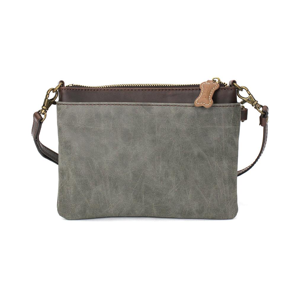 Chala Mini Crossbody - Teal Pawprint (Gray)
