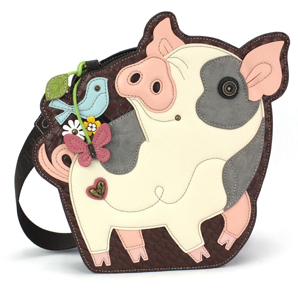 chala Novelty Purse - Spotted Pink Pig