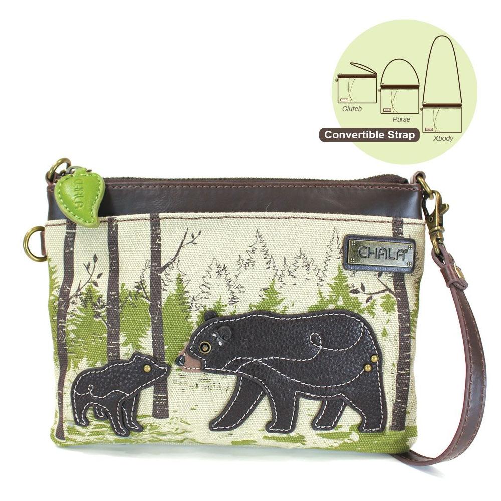 chala Safari Canvas Mini Xbody - Bear