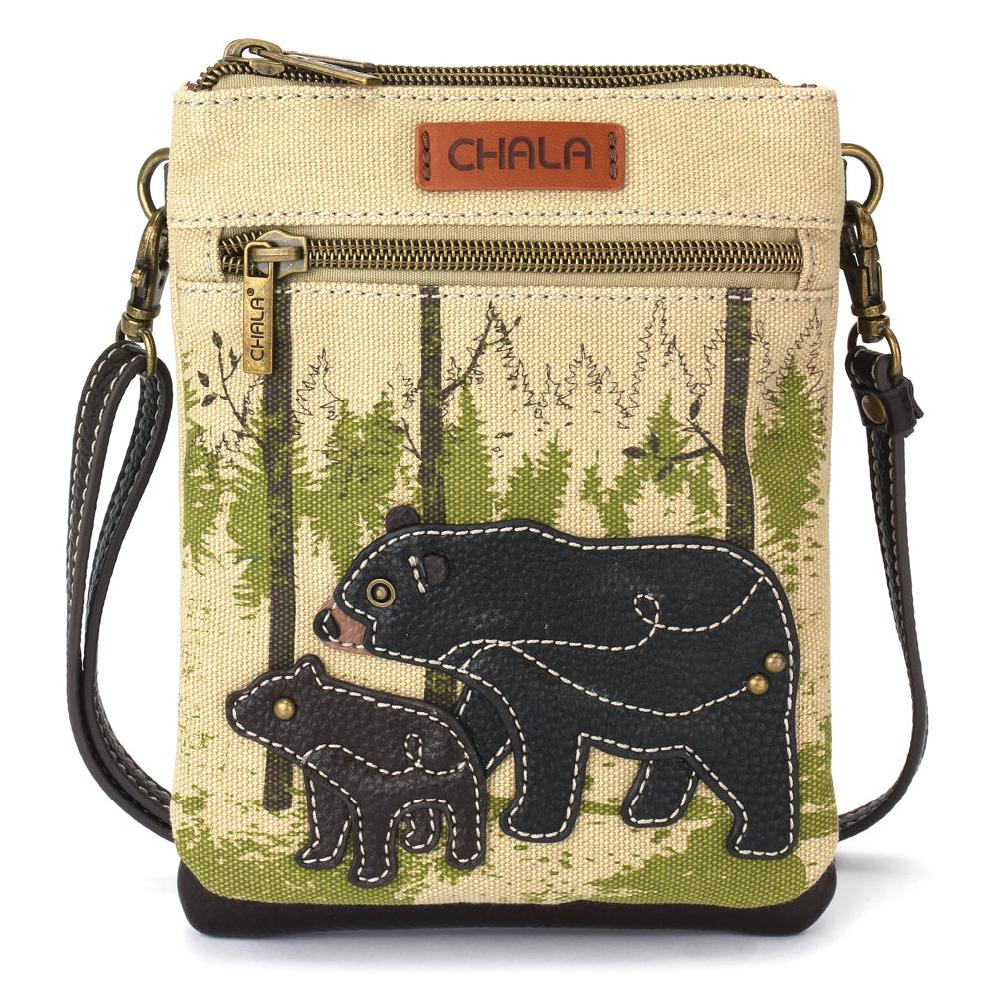 chala Safari Double Pocket Xbody - Bear