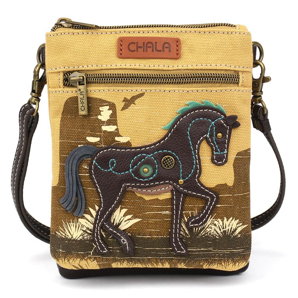 chala Safari Double Pocket Xbody - Horse
