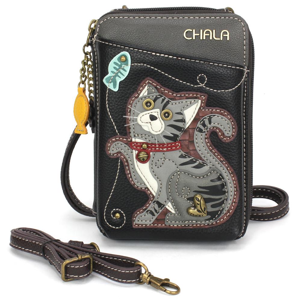 chala Wallet Xbody - Gray Tabby Cat