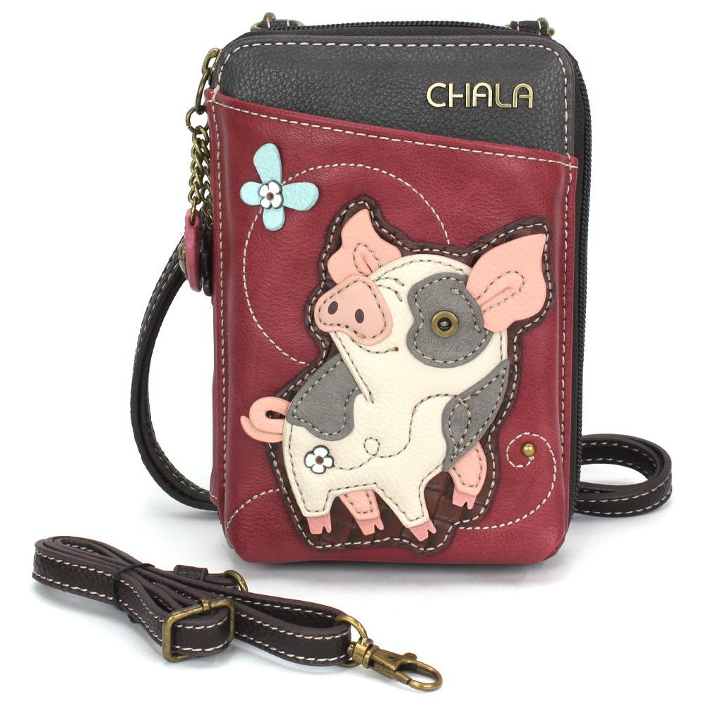 chala Wallet Xbody - Spotted Pink Pig