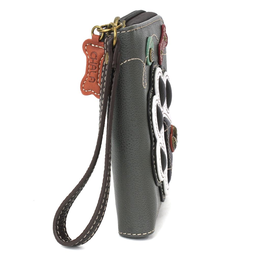 Chala Zip Around Wallet - B&W Pawprint