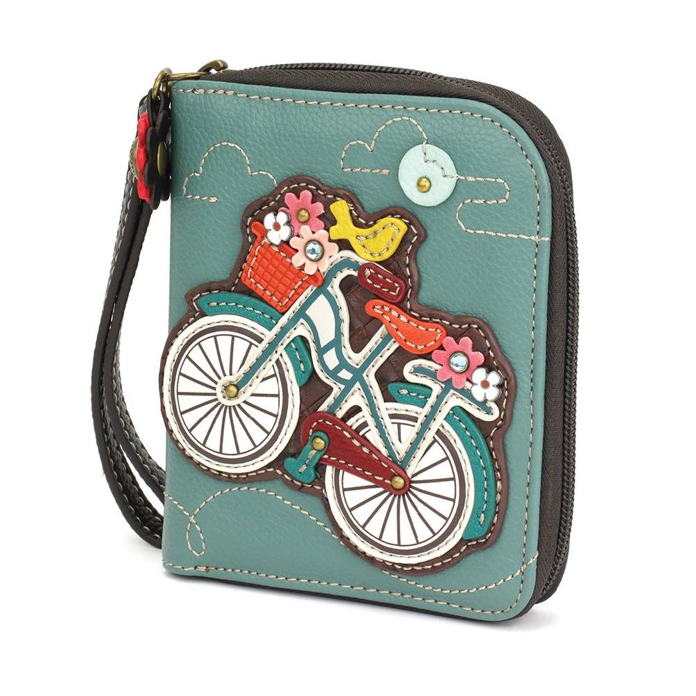 Chala Zip Around Wallet - Bicycle