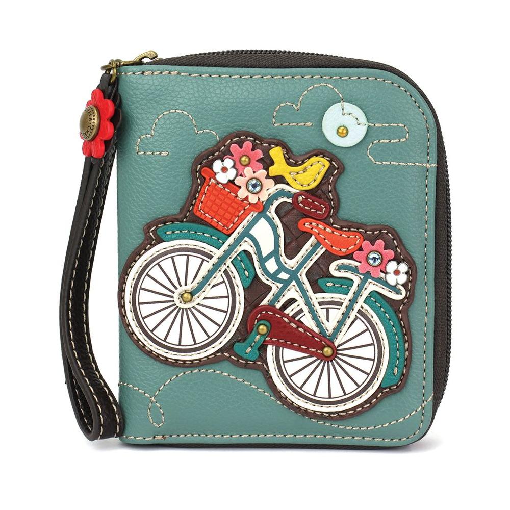 chala Zip Around Wallet - Bicycle