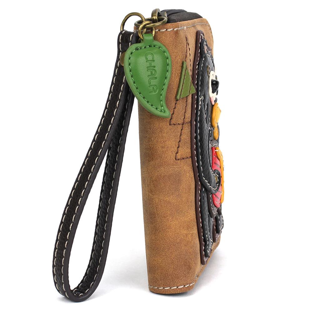 Chala Zip-Around Wallet - Black Bear