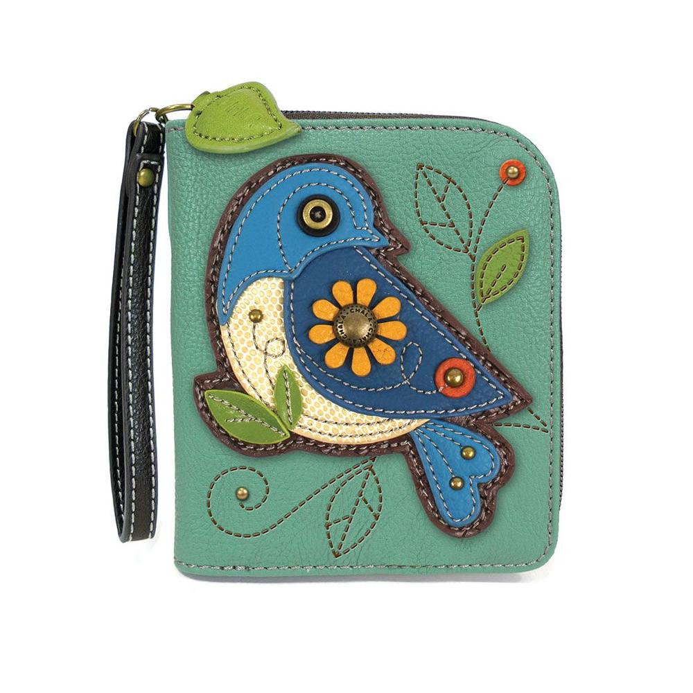 chala Zip Around Wallet - Blue Bird