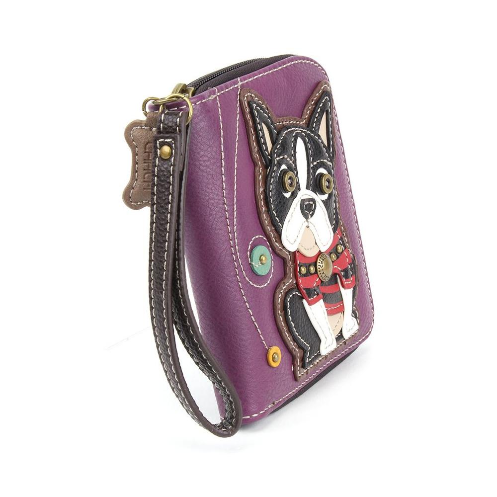 Chala Zip Around Wallet - Boston Terrier