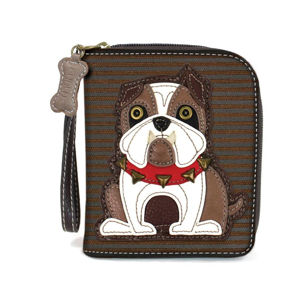 chala Zip Around Wallet - Bulldog