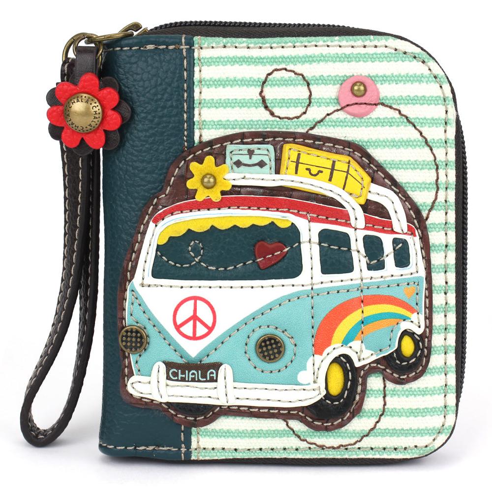 chala Zip Around Wallet - Bus