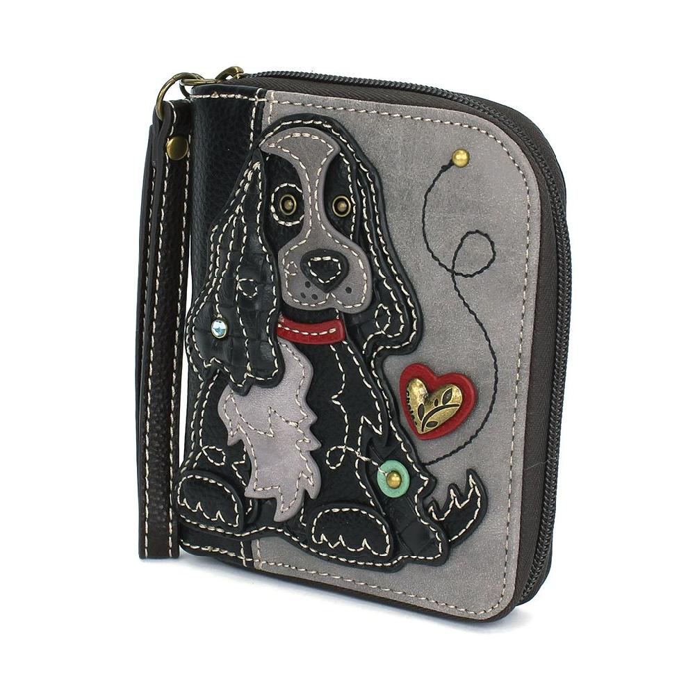 Chala Zip Around Wallet - Cocker Black