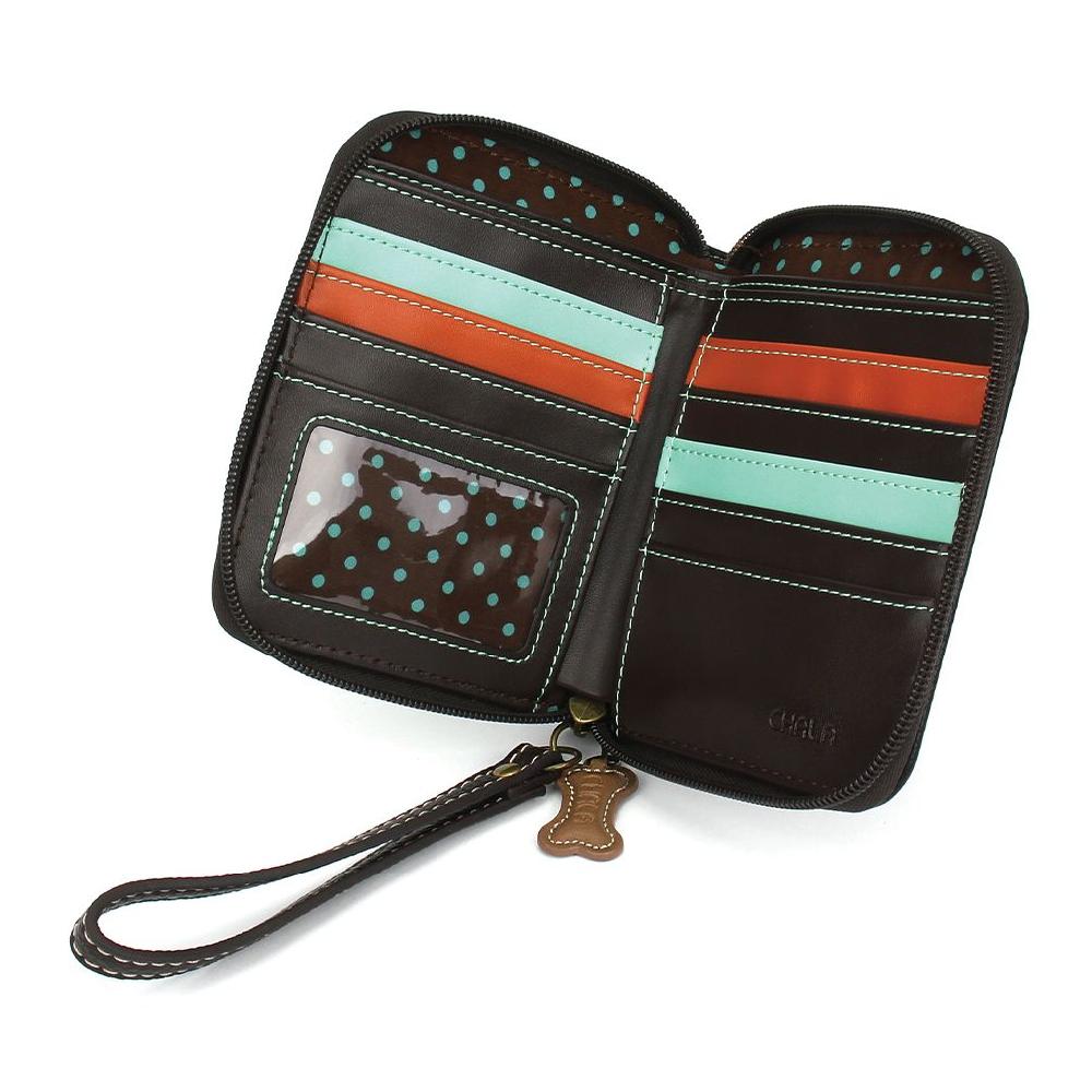 Chala Zip Around Wallet - Cocker Black