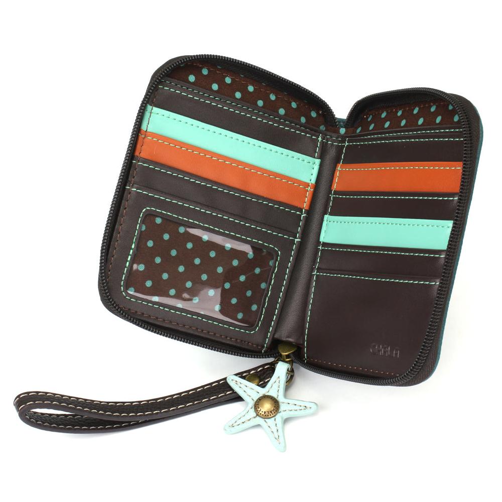 Chala Zip Around Wallet - Dolphin