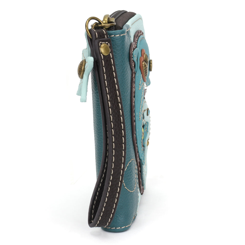 Chala Zip Around Wallet - Dolphin