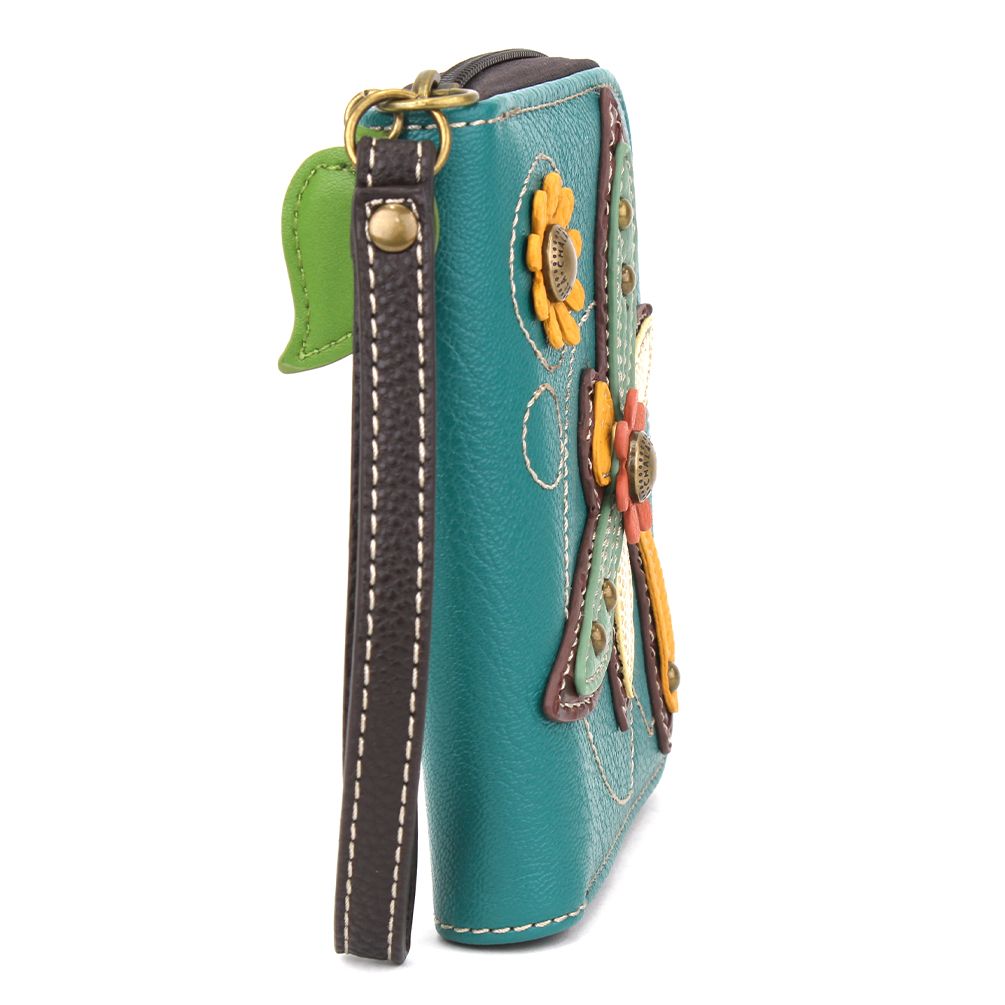Chala Zip Around Wallet - Dragonfly (Turquoise)