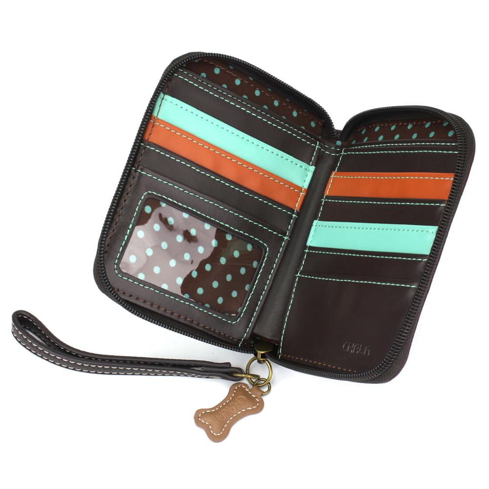 Chala Zip Around Wallet - French Bulldog