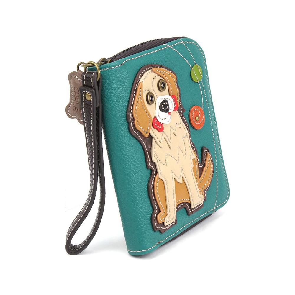 Chala Zip Around Wallet - Golden Retriever