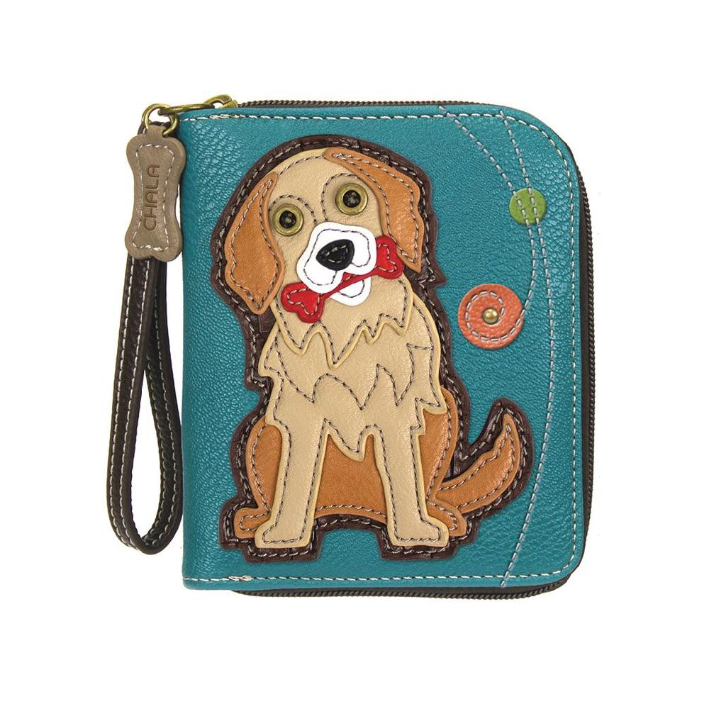 chala Zip Around Wallet - Golden Retriever