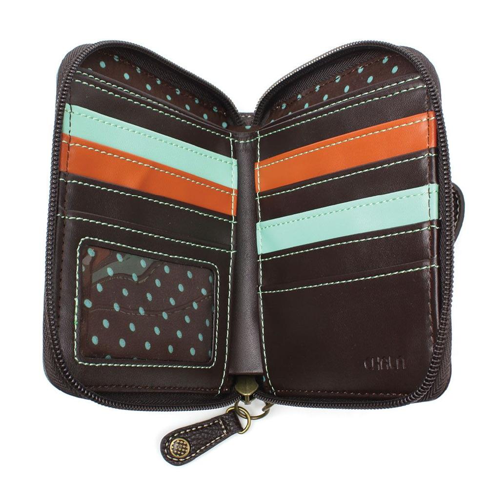 Chala Zip Around Wallet - Lion