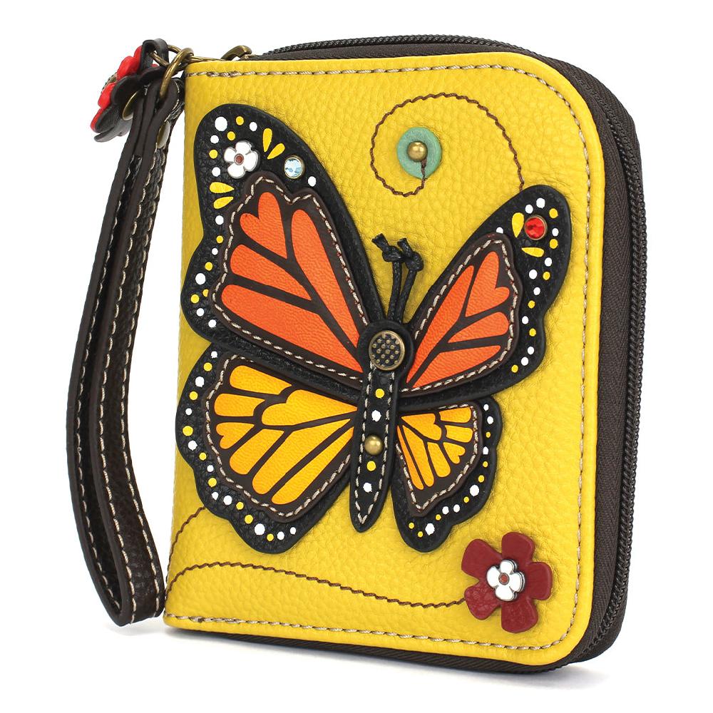 Chala Zip Around Wallet - Monarch Butterfly