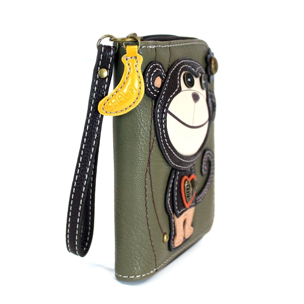Chala Zip Around Wallet - Monkey