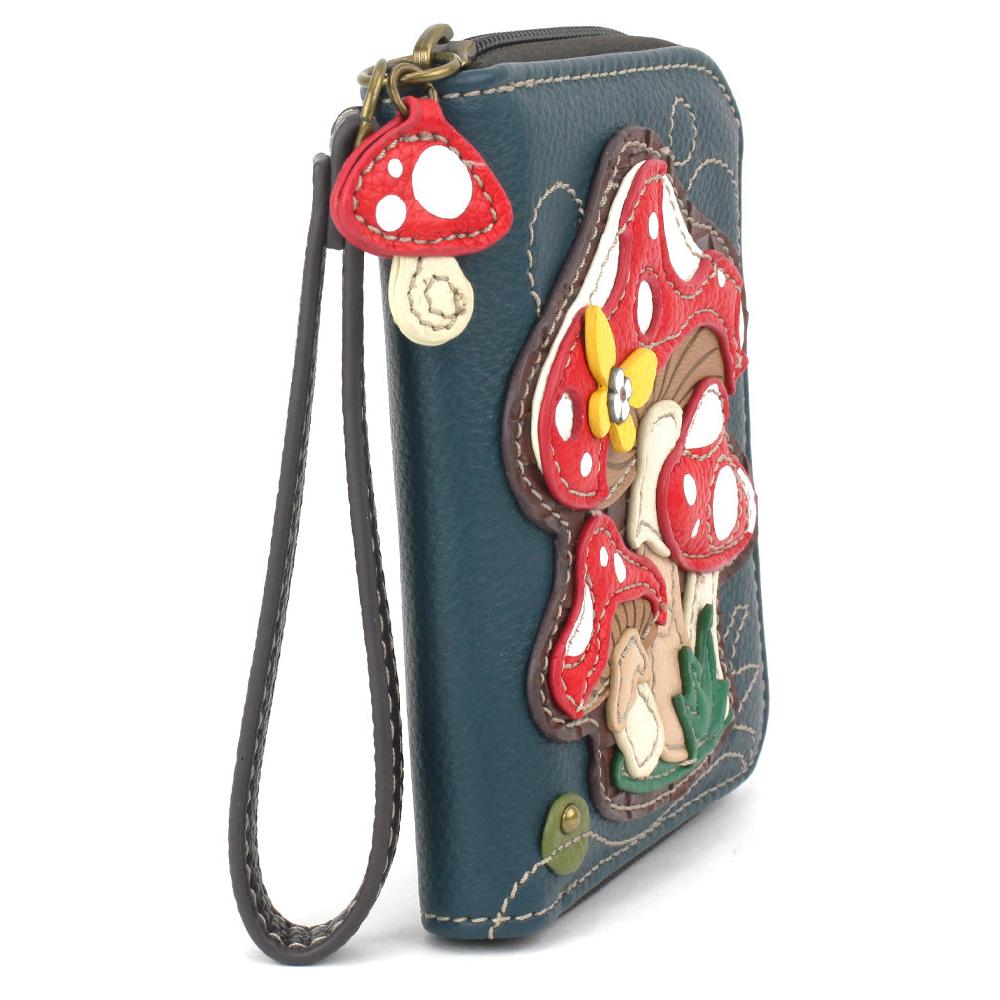 Chala Zip Around Wallet - Mushrooms