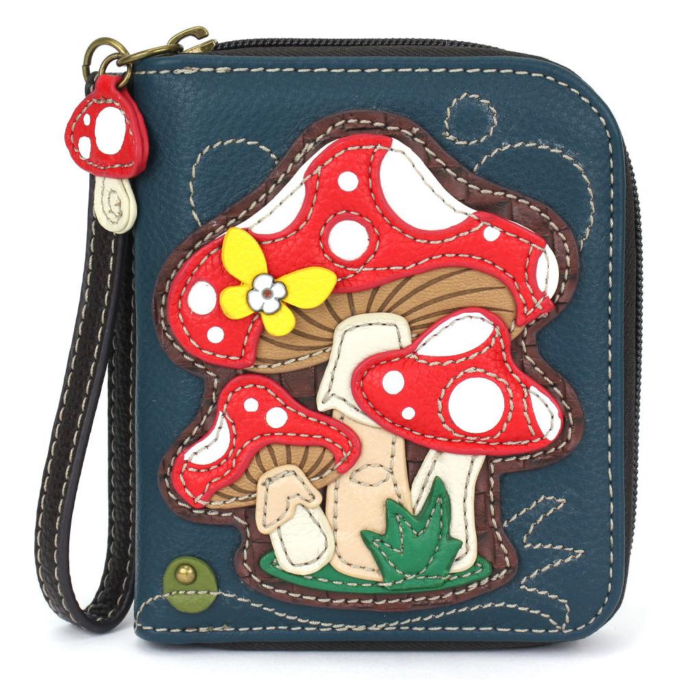 chala Zip Around Wallet - Mushrooms