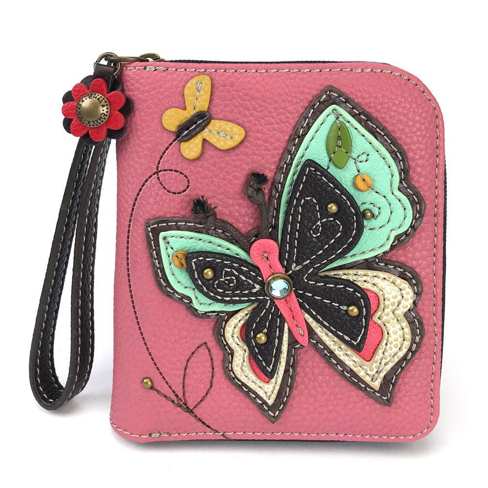 chala Zip Around Wallet - New Butterfly