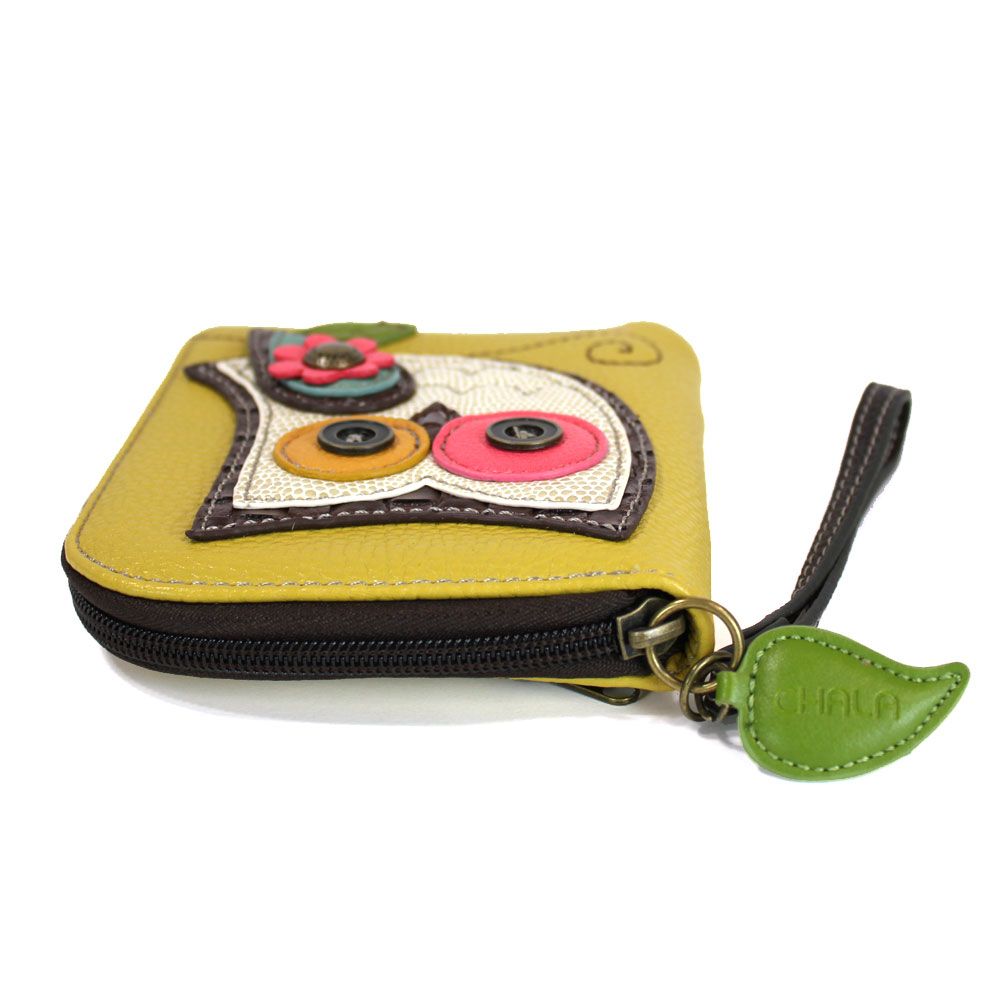 Chala Zip Around Wallet - Owl II (Mustard)