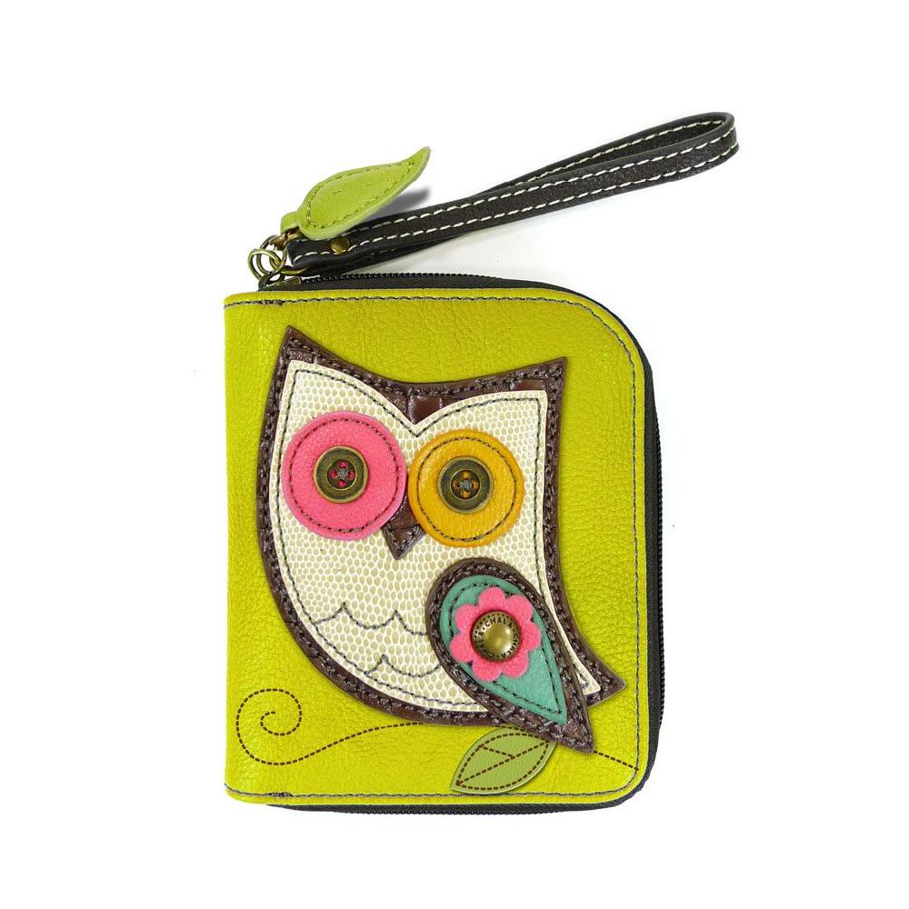 chala Zip Around Wallet - Owl II (Mustard)