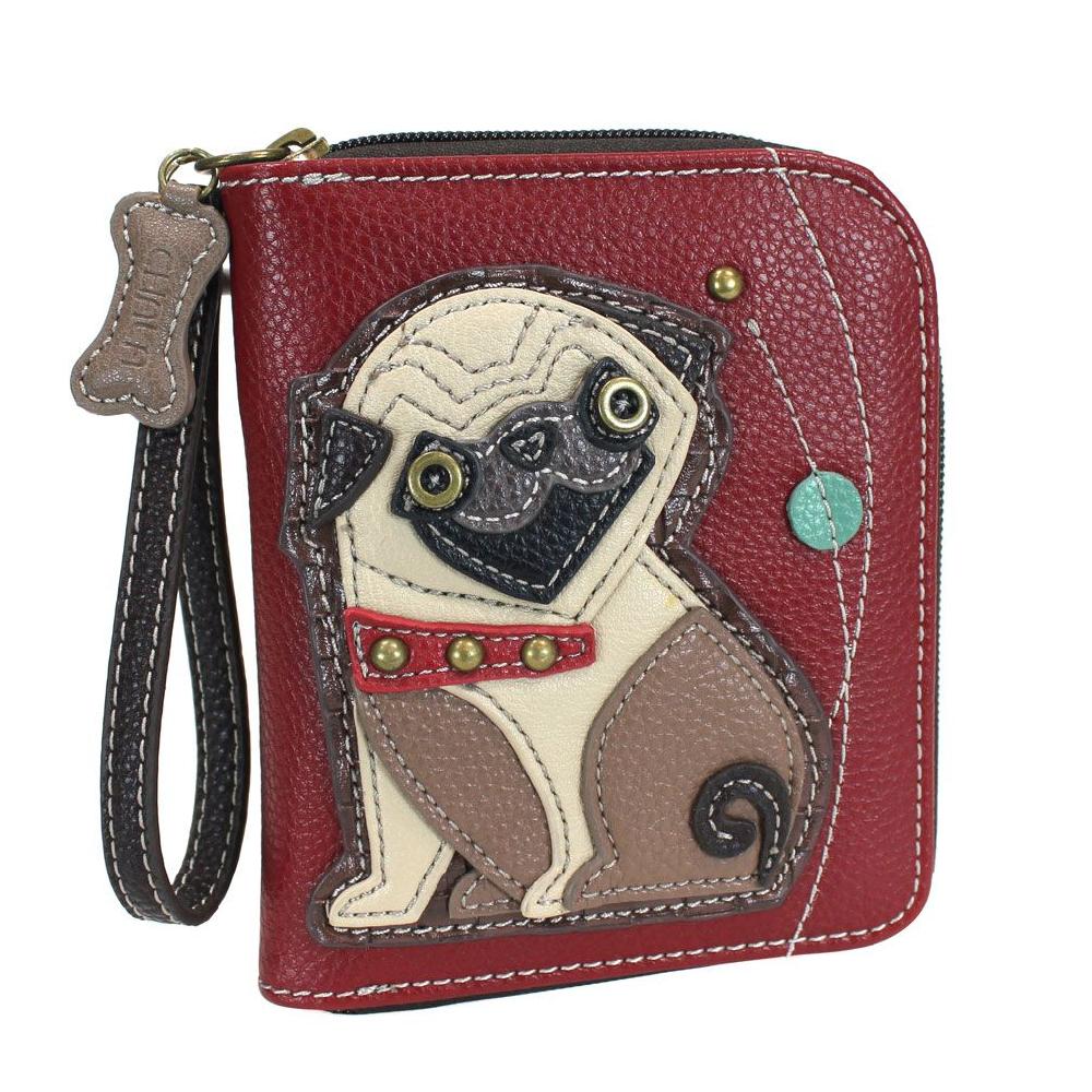 chala Zip Around Wallet - Pug