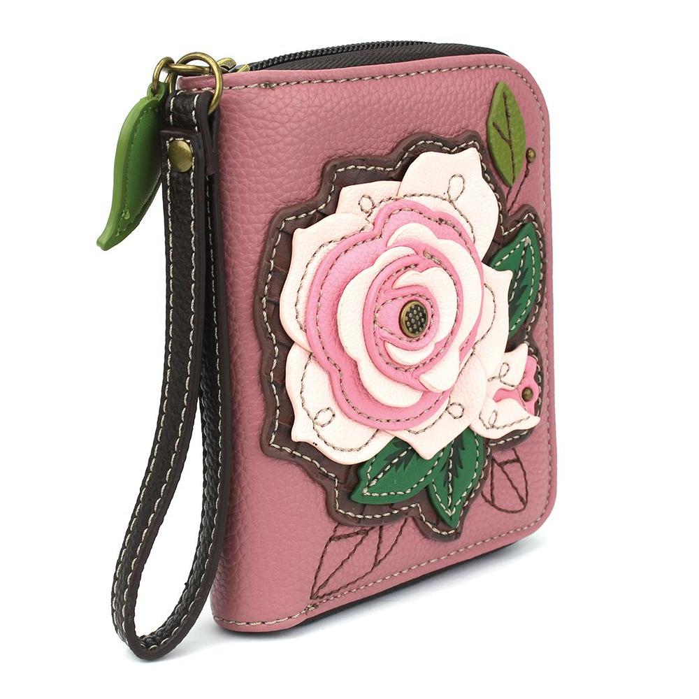 Chala Zip Around Wallet - Rose