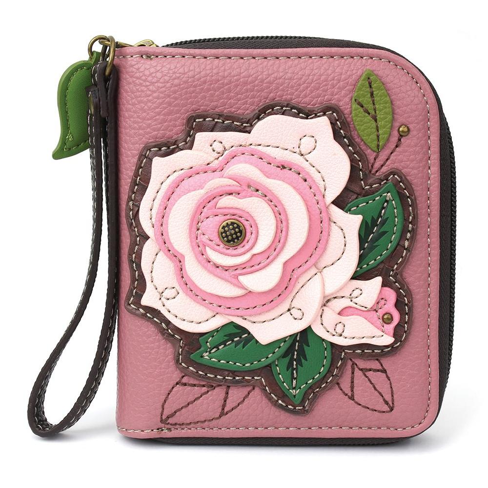 chala Zip Around Wallet - Rose