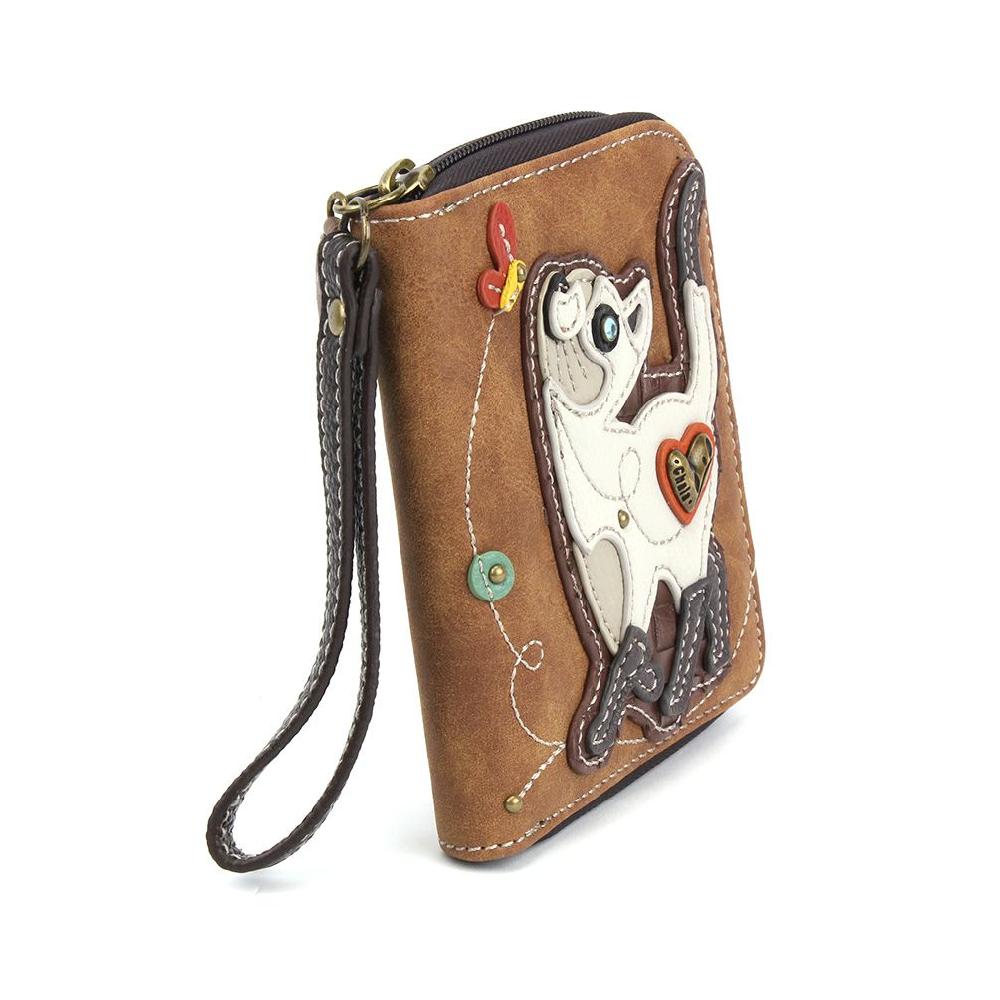 Chala Zip Around Wallet - Slim Cat