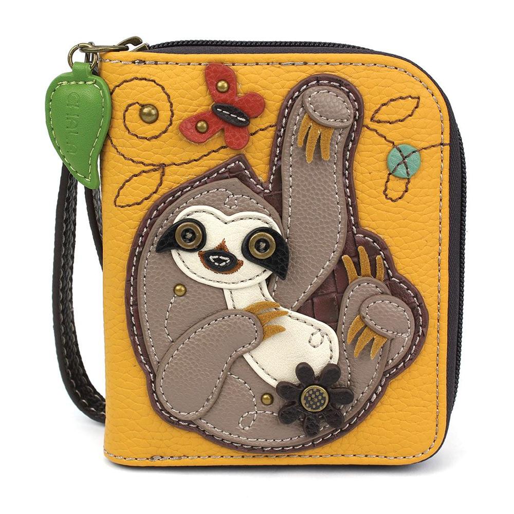 chala Zip Around Wallet - Sloth