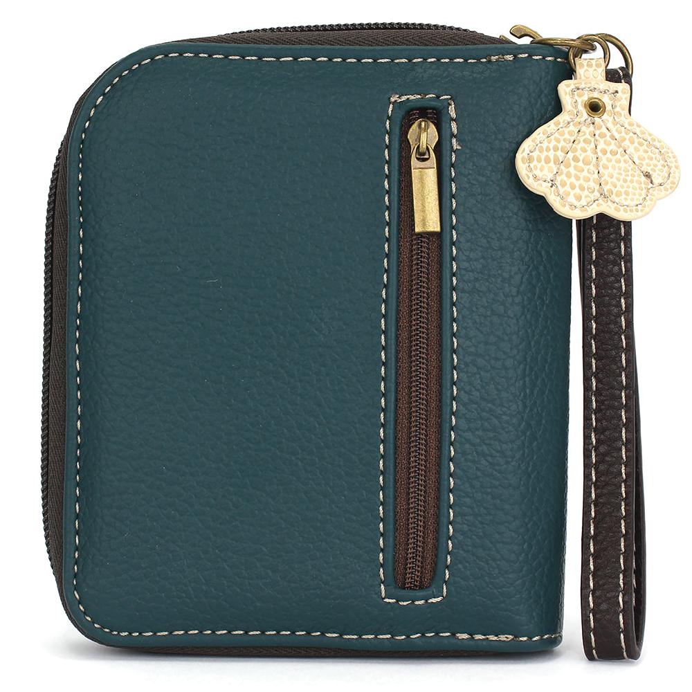 Chala Zip Around Wallet - Teal Crab