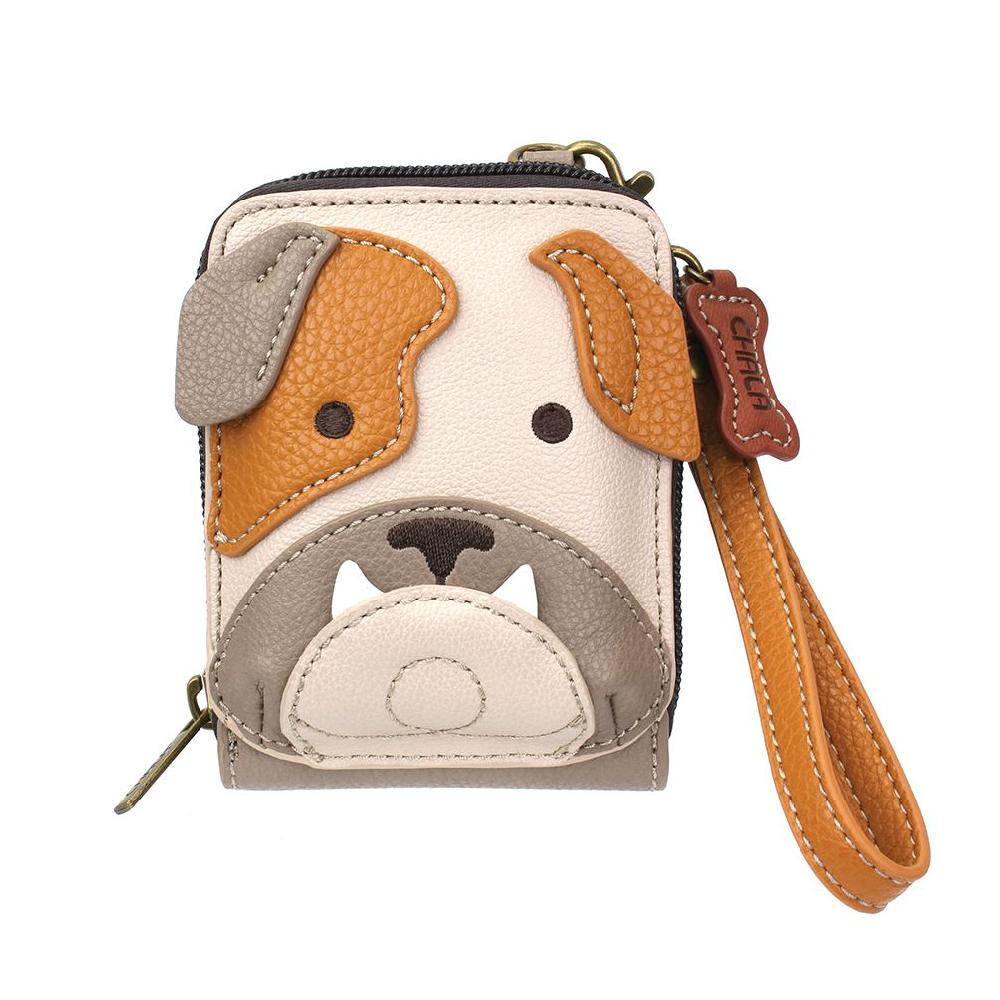 chala Cute-C - Credit Card Holder / Wallet Wristlet - Bulldog