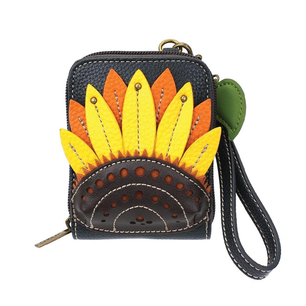 chala Cute-C - Credit Card Holder / Wallet Wristlet - Sunflower