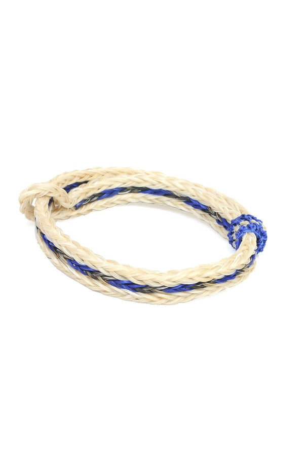 chamula Braided Horsehair Bracelet - #33 CHAR/BLU/WHT Horsehair Bracelet