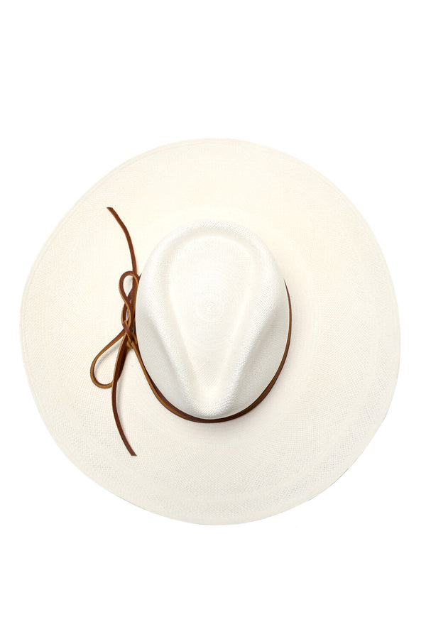 Chamula Brisa Forma Aguacate Ala Grande - Blanco Hats 58
