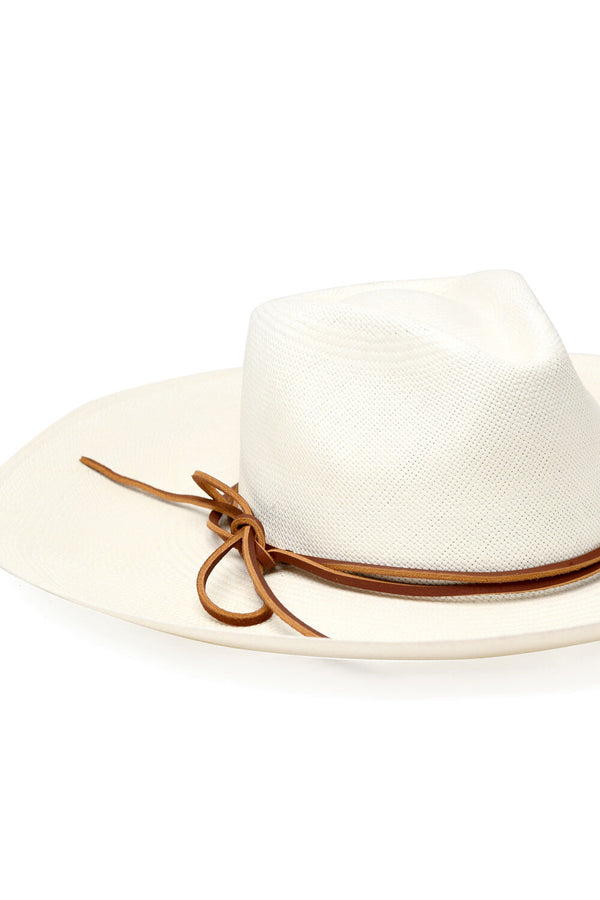 Chamula Brisa Forma Aguacate Ala Grande - Blanco Hats 58